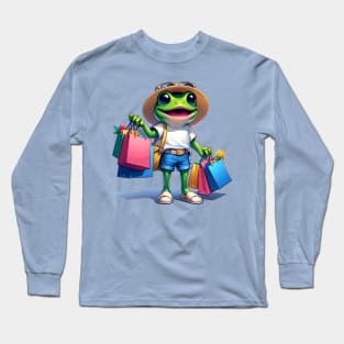 Shopping frog Long Sleeve T-Shirt